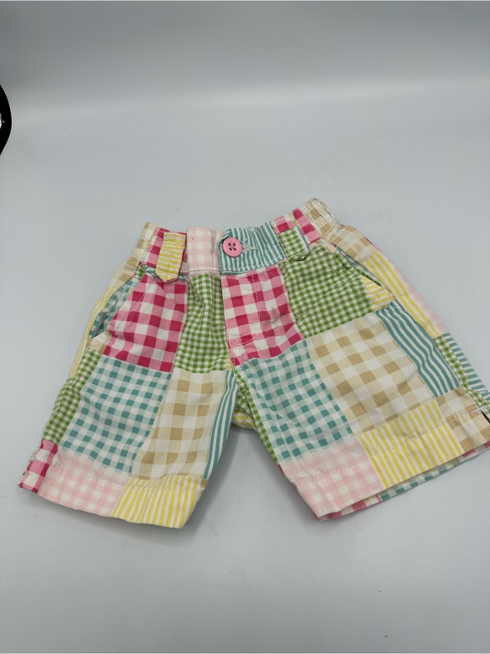 OshKosh Bgosh Toddler Girls Patchwork Plaid Gingham Shorts Multi Color 2T